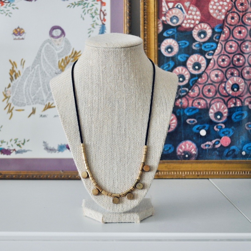 J. Crew Gold Bead Necklace - Picture 2 of 13